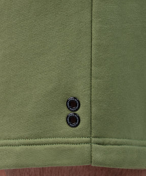 Organic Cotton Jogging Shorts: Moss Green