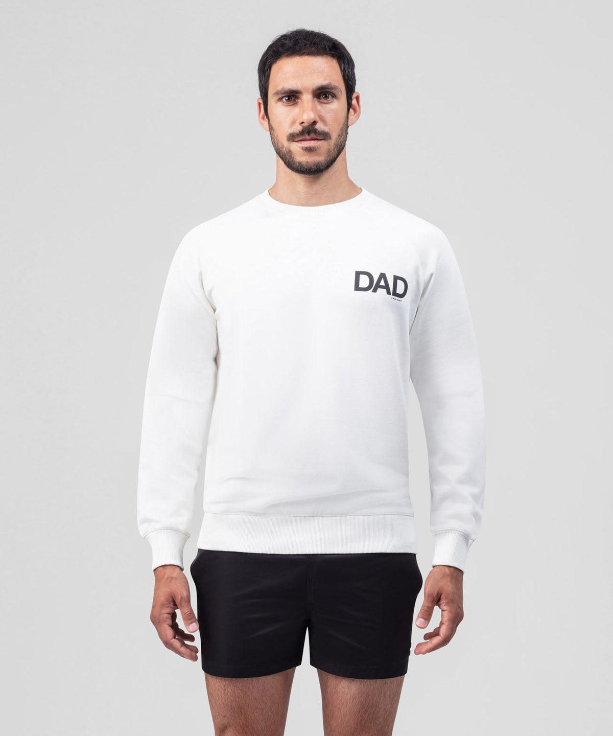 Organic Cotton Sweatshirt "DAD": Off White