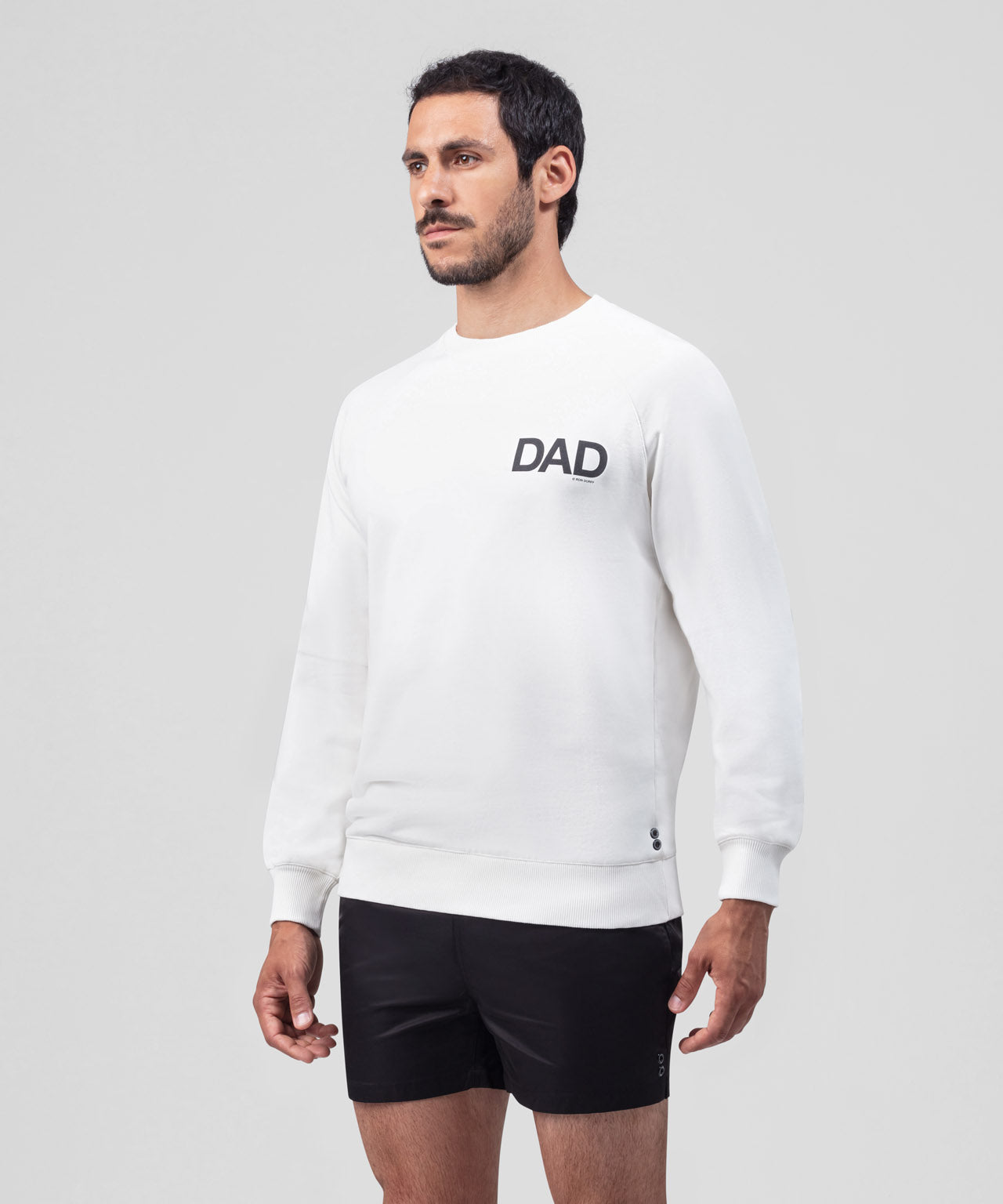Organic Cotton Sweatshirt "DAD": Off White
