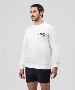 Organic Cotton Sweatshirt "DAD": Off White