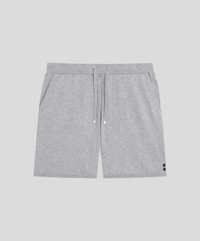 Cotton Cashmere Shorts: Grey Melange