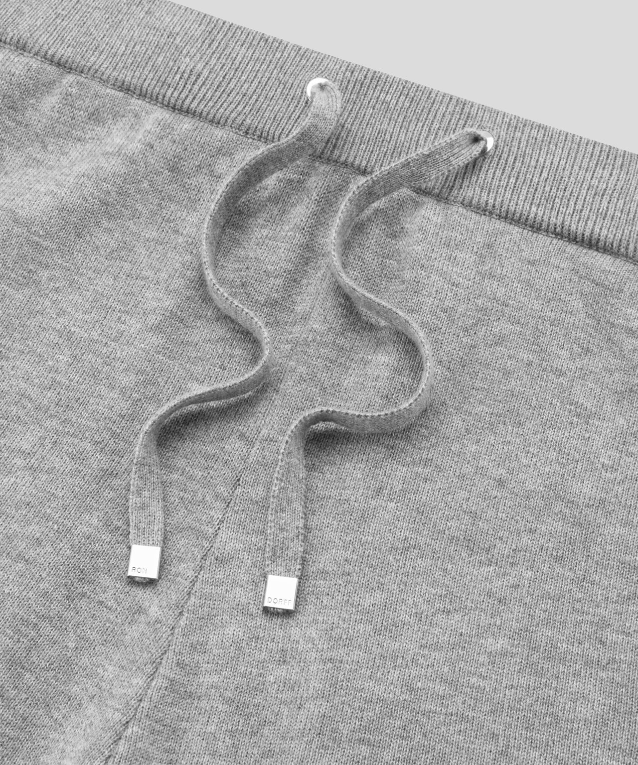 Cotton Cashmere Shorts: Grey Melange