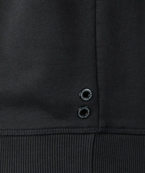 Organic Cotton Short-Sleeved Sweatshirt RON DORFF: Black