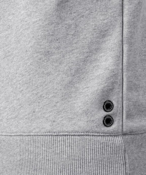 Organic Cotton Sweatshirt "DISCIPLINE": Grey Melange