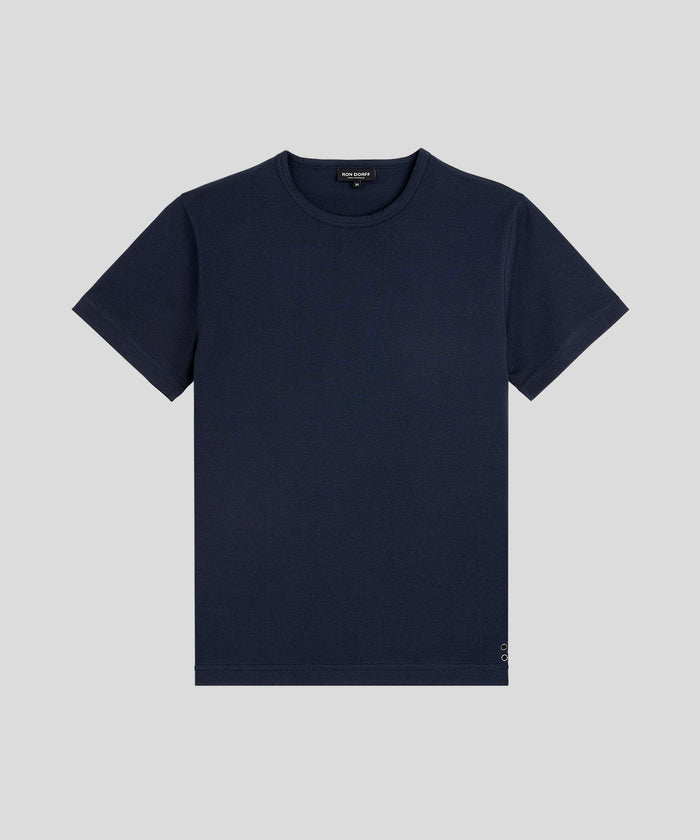 Crew Neck T-Shirt Eyelet Edition: Navy